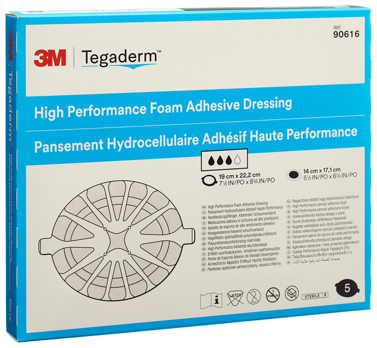 Tegaderm™ Foam Adhesive Dressing 90616