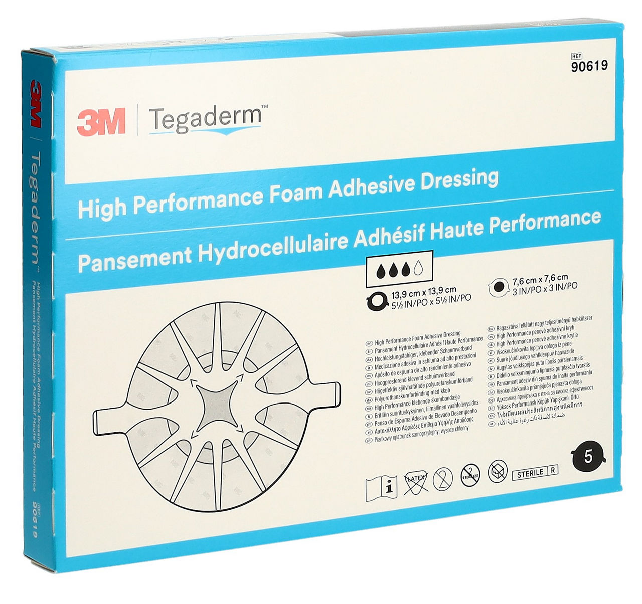 Tegaderm™ Foam Adhesive Dressing 90619