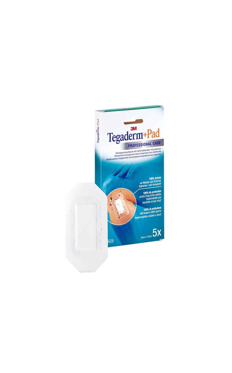 Tegaderm+Pad Film Dresssing med ikke-klebende pute 3584NP