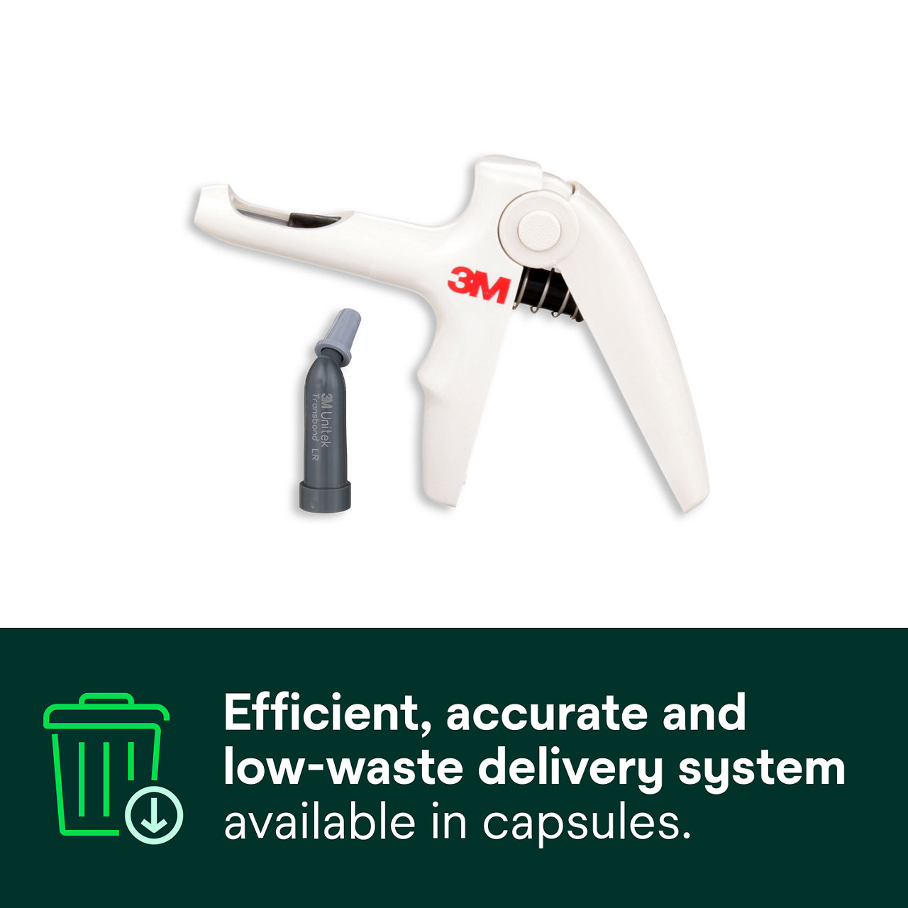 (3) Transbond LR Adhesive: Efficient, accurate, and low-waste delivery system available in capsules