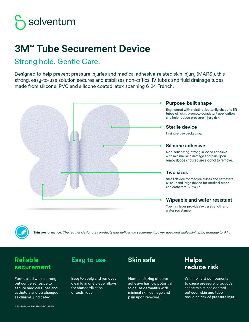 Tube Securement Device Product Flyer