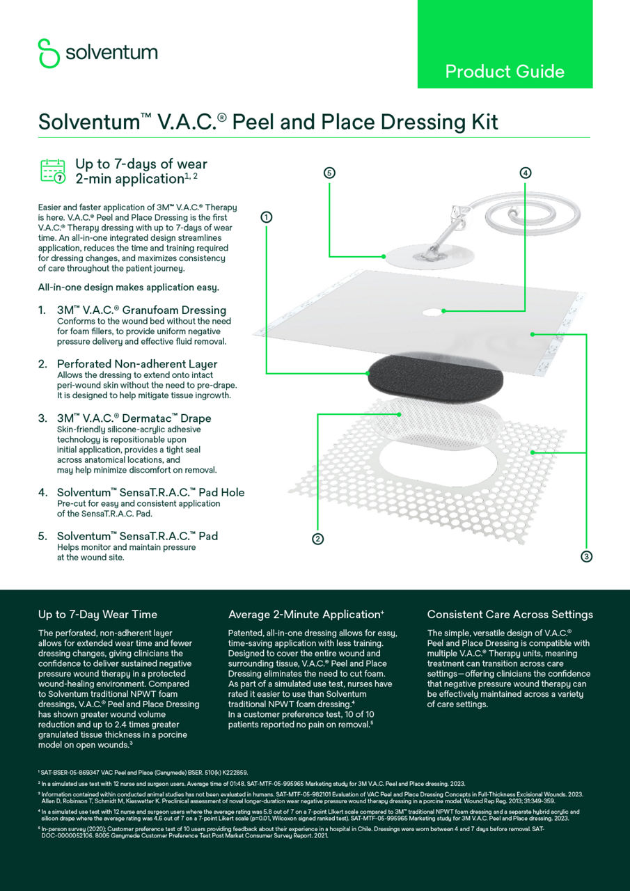VAC Peel and Place product guide digital version in English