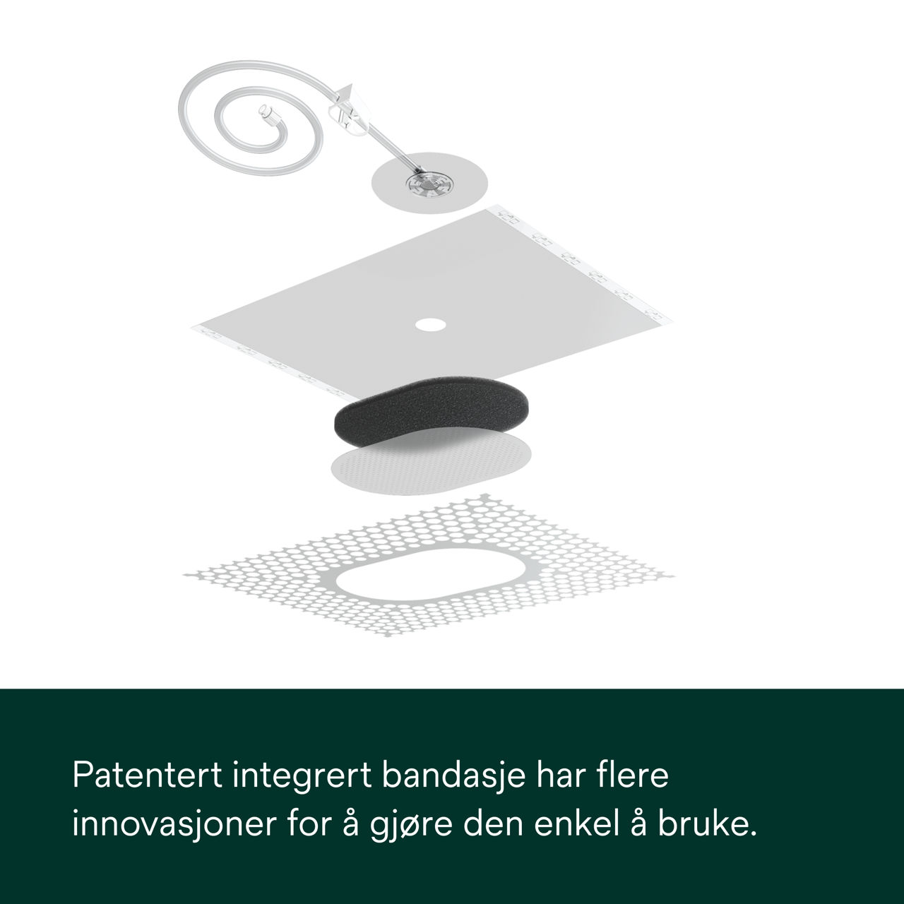 2: V.A.C. Peel and Place – Trekker bandasjen og sårbunnen sammen.