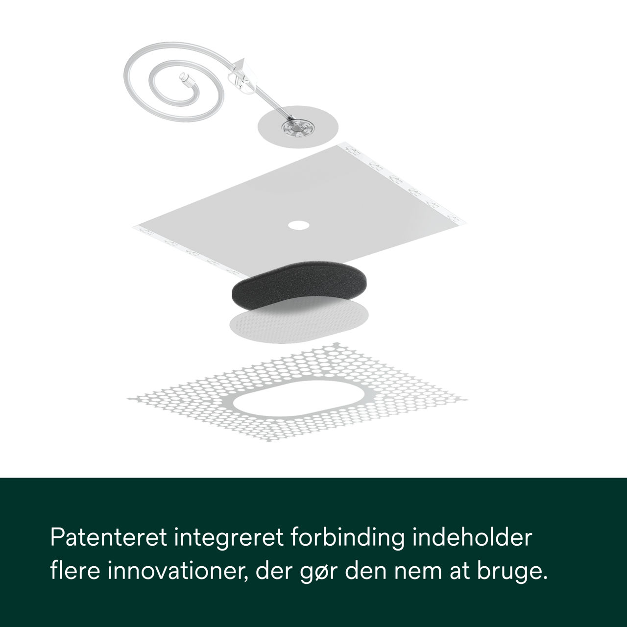 3:  V.A.C. Peel and Place – Patenteret integreret bandage.