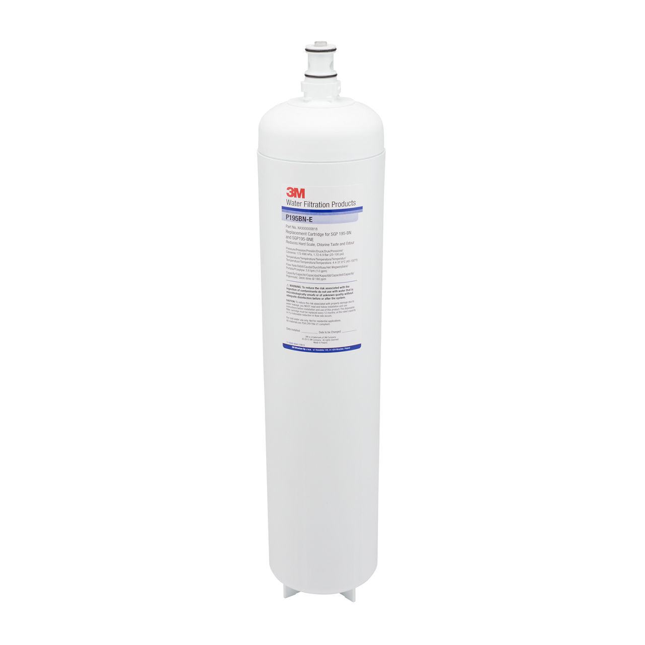 3M™ ScaleGard™ Ion Exchange Filter Cartridge CART.P195BN-E, 1/Case