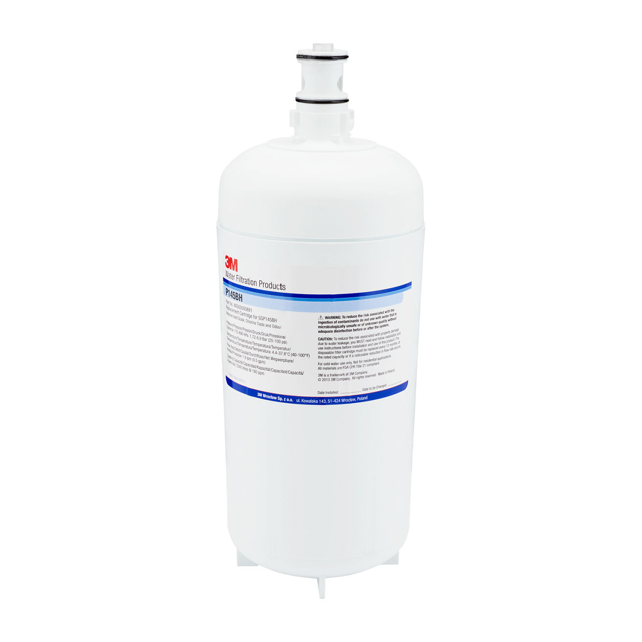 3M™ ScaleGard™ Pro Series Ion Exchange Filter Cartridge P145BH H+, VH3,1/Case